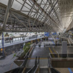 Interior do terminal do Aeroporto de Brasília em fevereiro de 2022