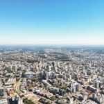 Vista aérea da cidade de Caxias do Sul em foto de arquivo de 2025
